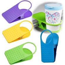 Cup Clip, 4pcs Universal Desktop Cup Clips for Cup Holders, Tabletop Office Side Bottle Holder, Tabletop Side Cup Holder