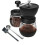 Manual coffee grinder - YIKXIULF - glass and ceramic jar - adjustable grind 1