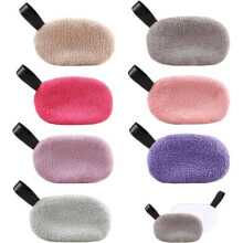 Set of 7 double-sided facial cleansing sponges, washable makeup remover wipes, reusable cotton pads