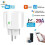 Electrical outlet, Tuya Wifi smart plug EU 20A, with power monitor and timer function - EU Plug [B77] 1