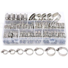 Hose clamps - DASINKO - 60 pieces - Stainless steel - Adjustable - Rustproof
