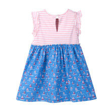 (12-18 Months, Multi-Color) Beebay MixMedia Nautical Print Dress Multi