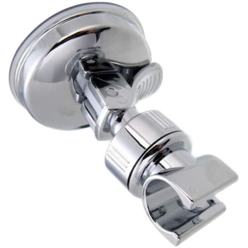 Shower Head - Universal - Adjustable Hand - Shower Head Holder - Suction Cup Holder - Full Plating on Rail