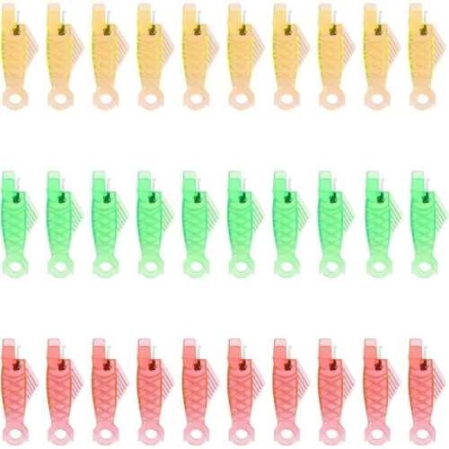 Set of 30 Fish Mouth Needle Threaders, Sewing Machine Needle Threaders, Automatic Needle Threader for Sewing Machines