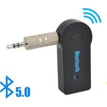 Network accessory, 2-in-1 wireless Bluetooth 5.0 receiver transmitter adapter with 3.5mm jack for car music - Bluetooth v5.0 #E