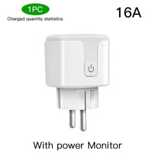 Tuya WiFi Smart Plug EU with power monitoring, timer function, voice control - 16A ZN275250