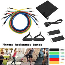 Resistance Band Set - 11 Pieces - High Resistance - Fitness - Yoga