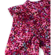 (2 Years, Maroon) Beebay Jurk met abstracte print en ruches, bordeauxrood