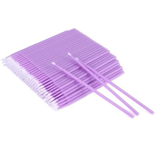 Micro Brushes - Unspecified - 200PCS - Ultra-Fine Nylon - Disposable - Purple