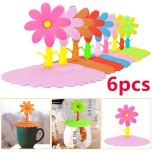 Silicone Lids - Non-toxic - 6pcs - Dustproof - Multicolored - Heat resistant