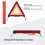 LJHOME 2 Pcs Car Emergency Warning Triangle and 2 Pcs Reflective 2