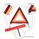 LJHOME 2 Pcs Car Emergency Warning Triangle and 2 Pcs Reflective 3