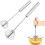 Egg Whisk - Stainless Steel - 2 pcs - Manual/Semi-automatic - Dishwasher Safe 1
