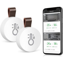 2pcs Bluetooth Indoor Thermometer Hygrometer, Mini Indoor Thermometer, Thermometer Temperature Monitor Sensor