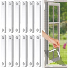 Magnetic Clips - DLZAOAO - 12 Pieces - Reusable - Easy Installation - For Window Screens