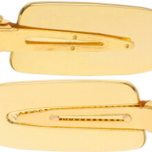 Gouden kappersclips voor het verdelen van het haar, lichtgewicht salonklemmen, 1 paar voor het stylen en verdelen van het haar.