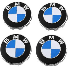 4Pcs 68mm Wheel Center Caps for BMW Alloy Wheels, Durable ABS Hub Cap Replacement Set
