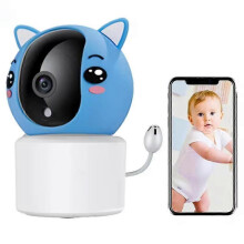 Babyfoon met tweewegsaudio, bewegings- en geluidsdetectie, afspelen van slaapliedjes op afstand, babycamera.