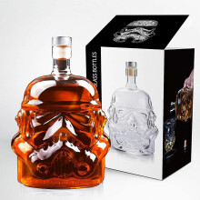 Whiskey Decanter with Stopper, Gift for Husband or Dad Birthday, Father's Day, Glass Barware