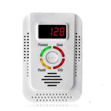 Bezdrôtový detektor zemného plynu a oxidu uhoľnatého 2 v 1, alarm, zástrčka EÚ, biely, monitor domácej bezpečnosti