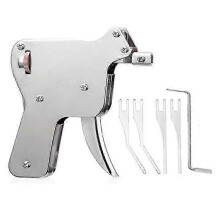 Kit d'outils de réparation pour ouvre-portes à percussion en acier inoxydable avec crochets pour serruriers et cadenas