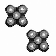 Men's Electric Shaver Replacement Blades, 5 Blade Magnetic Head, 2 Pack, Durable Skin Friendly Design