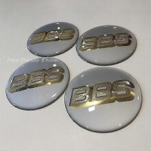 stuks wieldopemblemen, 70 mm, wit en goud, duurzame vervanging voor autowielen