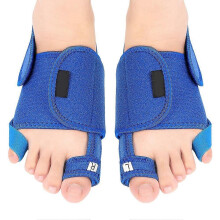 Tutore correttivo per alluce valgo, per mignolo del piede, con supporto plantare in silicone PU ad alta resistenza, colore blu traspare