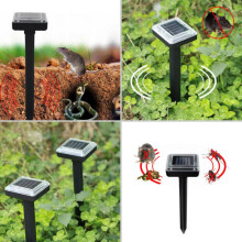 Répulsif à ultrasons solaire pour animaux nuisibles, effaroucheur de serpents et de souris pour jardin, outil à insérer dans le sol