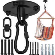 Heavy Duty 360 Degree Swivel Swing Hangers, 304 Stainless Steel Hanging Hooks, 400 kg Capacity for Hammocks and Swings