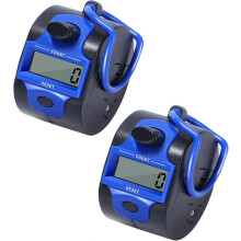 Paquete de 2 contadores manuales de 5 dígitos, contador de filas para entrenamiento y prácticas de golf, contador manual portátil con a