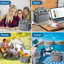 Insulated Foldable Cooler Bag 15L Waterproof Large Capacity Long-Lasting Thermal Insulation