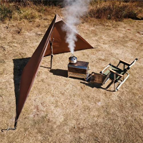 Utomhuscampingkök Vindskydd Vindskydd Vindskydd Camping Vindtät Utrustning för Vedmatlagning 2