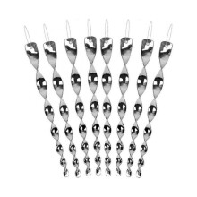 8 Pack Bird Repellent Spiral Bird Repellent Spiral Reflective Bird Repeller Screw Rod Plastic Scarecrow Modern Bird Repeller for Vegetable Garden Farm