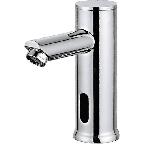 Automatic Cold Water Basin Faucet with Touchless Sensor, Chrome Bathroom Sink Tap for Home Use