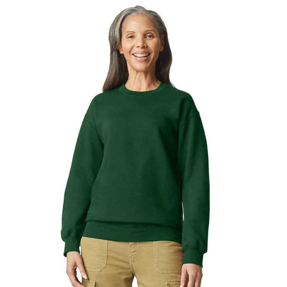 Gildan (4Xl, Forest ) Unisex Adult Softstyle Fleece Midweight Sweatshirt Green