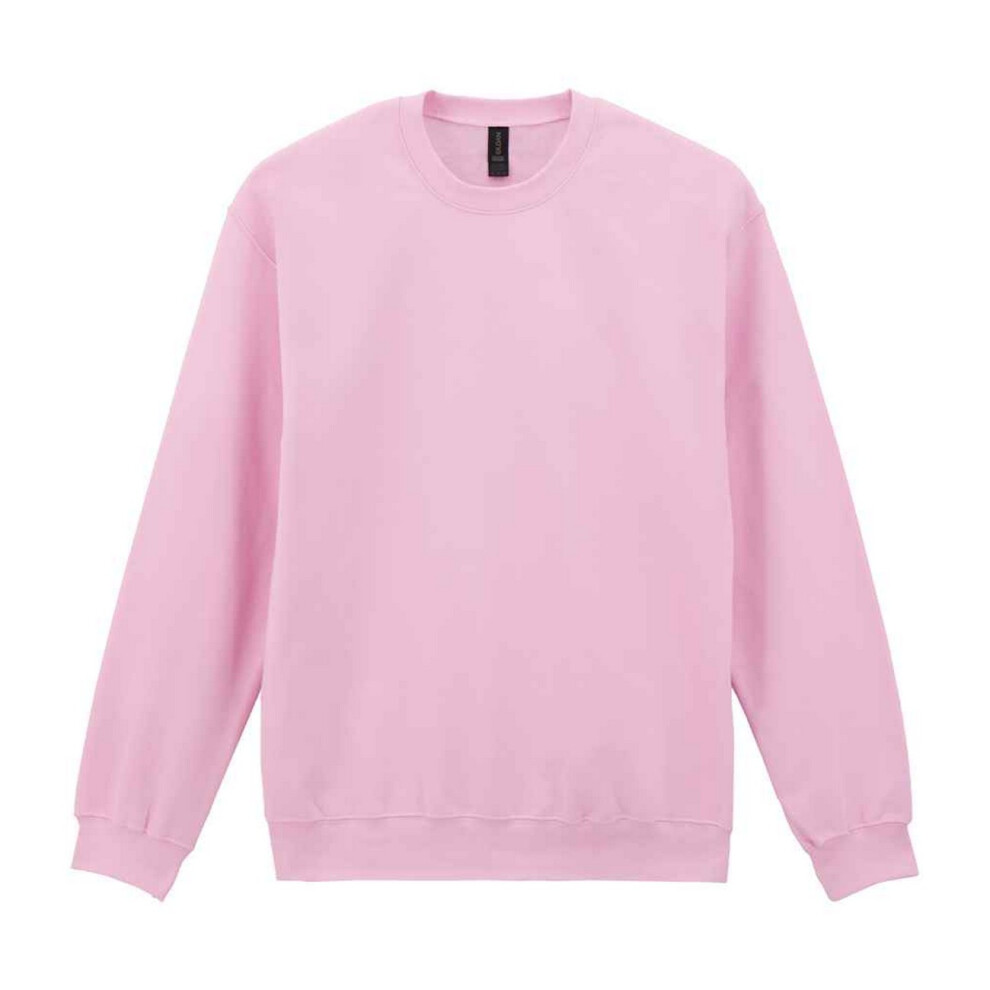 Gildan (L, Light ) Unisex Adult Softstyle Fleece Midweight Sweatshirt Pink