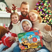 Advent Calendar Car Construction Engineering Toy for Children Aged 2 to 6, Gift for Boys and Girls