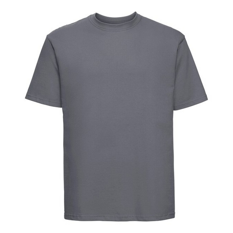 Russell (3Xl, Convoy ) Mens Classic Ringspun Cotton T-Shirt Grey