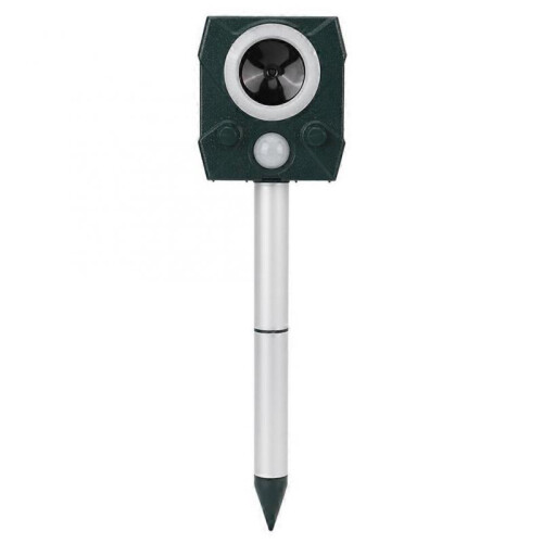 Multi Functional Solar Outdoor Ultrasonic Animal Repeller Bird Mice Fox Repeller Repellent Garden