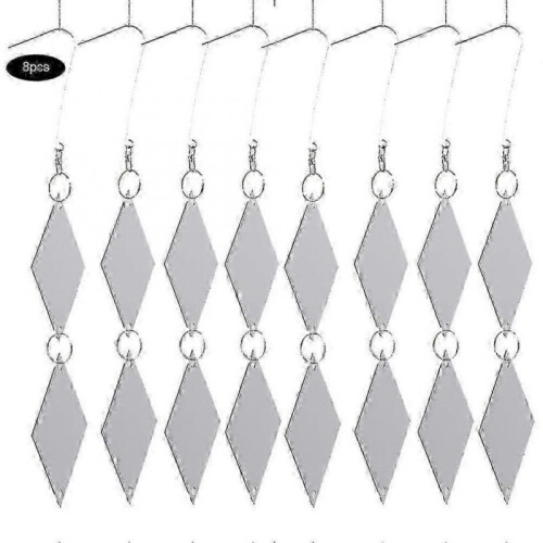 16PCs Reflective Bird Repeller Hanging Deterrent Scare Shiny