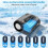 Portable Mini Fan 5000 mAh Battery, 5 Speed Settings, LED Display, Compact Handheld Cooling Fan 4