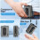 Portable Mini Fan 5000 mAh Battery, 5 Speed Settings, LED Display, Compact Handheld Cooling Fan 5