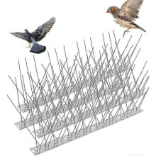 Stainless Steel Bird Spikes - 4 Pack - Anti-pigeon Repellent for Balcony Roofs & Windows