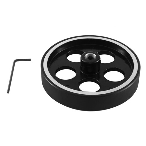 2 Set 300mmX10mmX18mm Industrial Aluminum Rubber Measuring Encoder Meter Wheel for Industrial Encoder Encoder 1