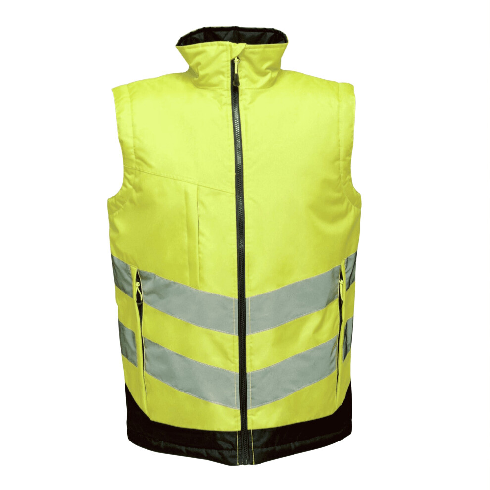 Regatta (M, /Navy) Professional Mens Hi Vis Pro Body Warmer Yellow