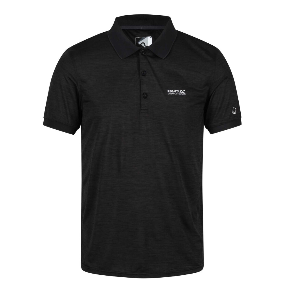 Regatta (4Xl, ) Mens Remex Ii Jersey Polo Shirt Black