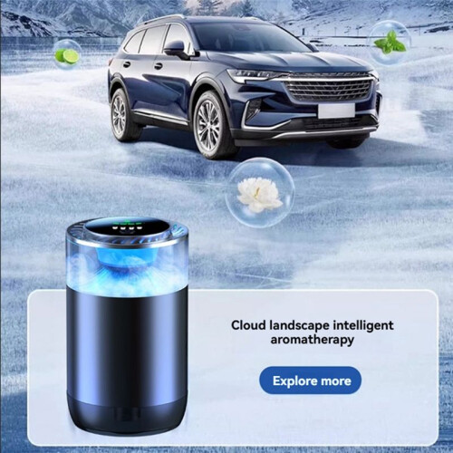 Cloud Mist Landscape Aromatherapy, Car Fragrance Automatic Start and Stop Aromatherapy, AI Atomization Aromatherapy A 2