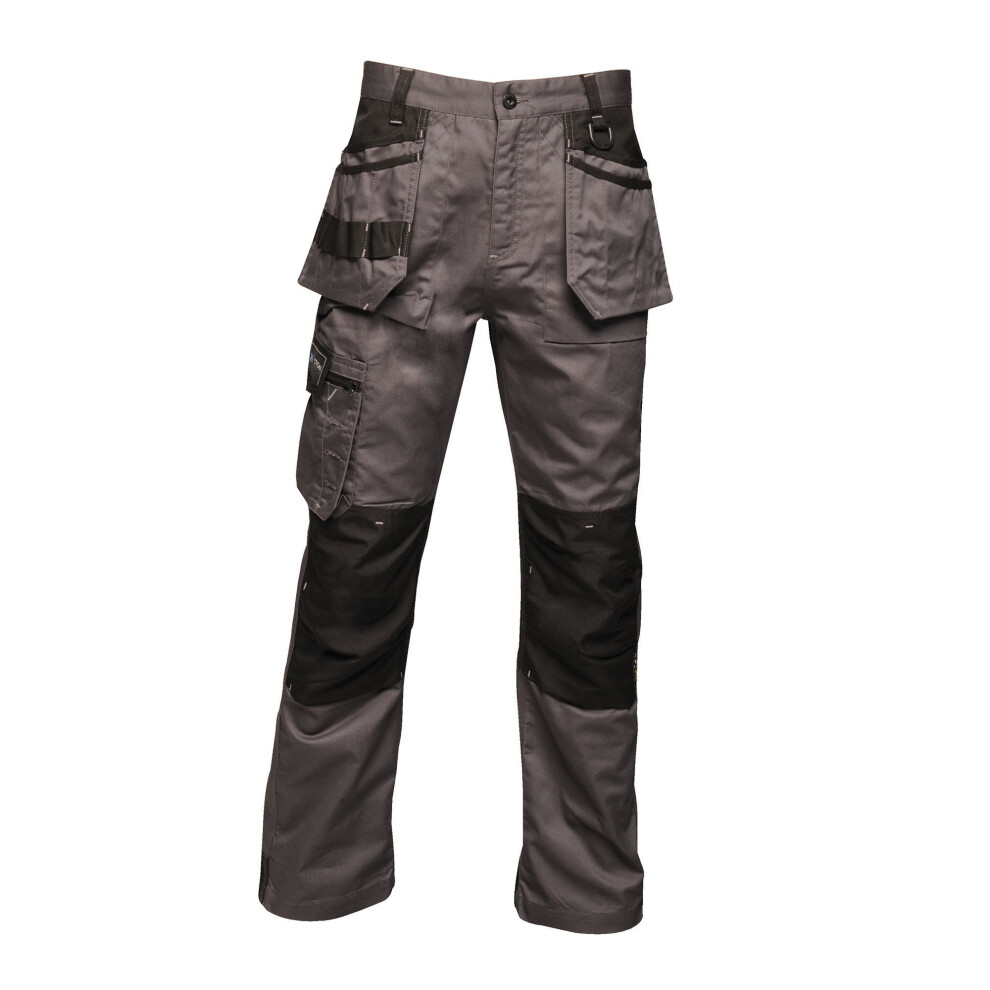 (34L, Iron/Black) Regatta Professional Mens Work Trousers 5059444975028