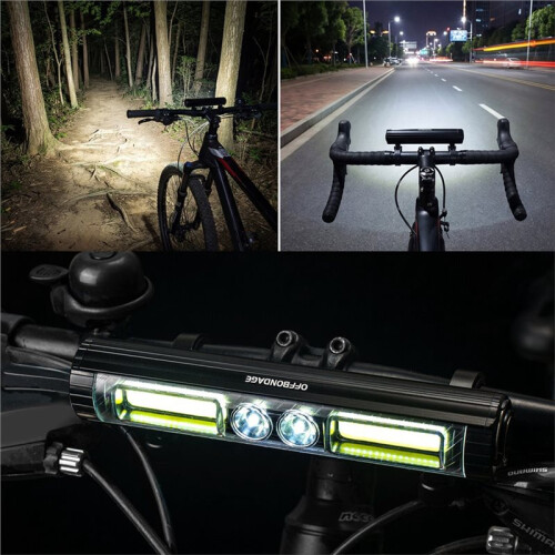 OFFBONDAGE Bicycle Light Single COB LED Chip Bike Front Light USB Outdoor Camping 1